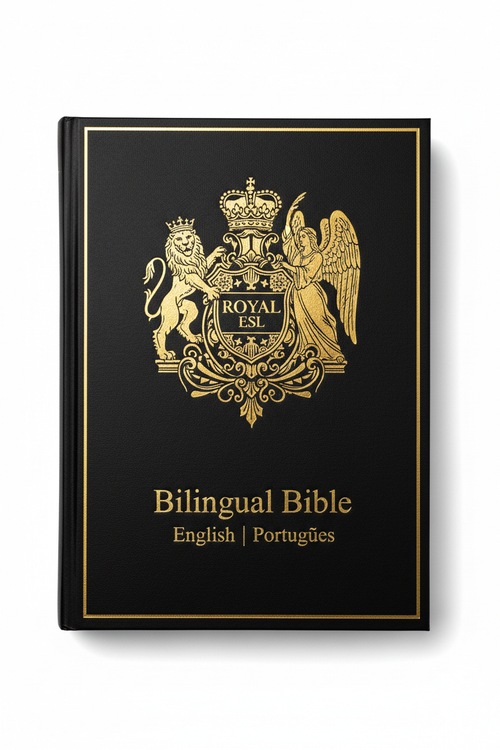 Bilingual Bible - Lion & Angel Blazon - ROYAL ESL
