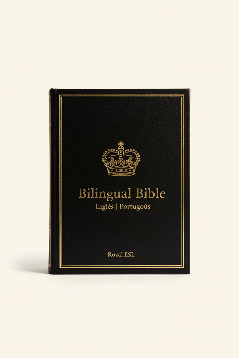 Bilingual Bible - Royal ESL Gold